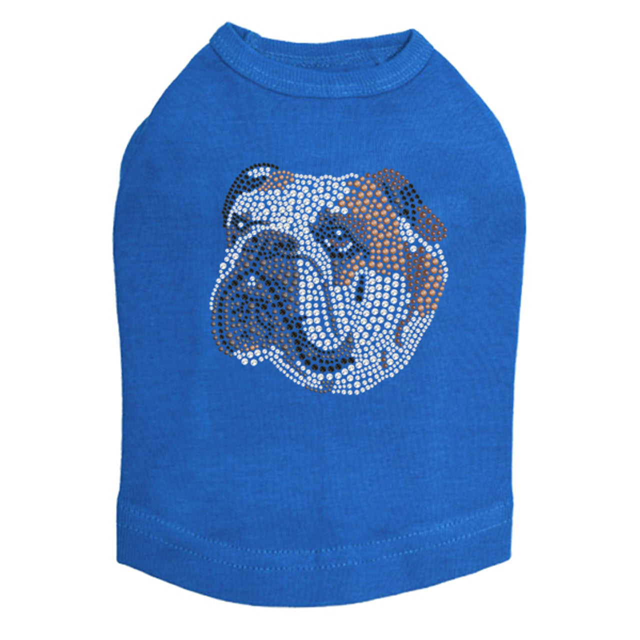 Bulldog Face (Brown) - Dog Tank