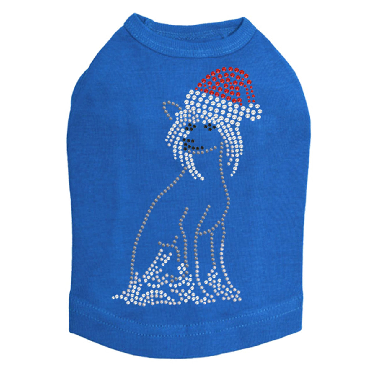 Chinese Crested with Santa Hat - Dog Tank