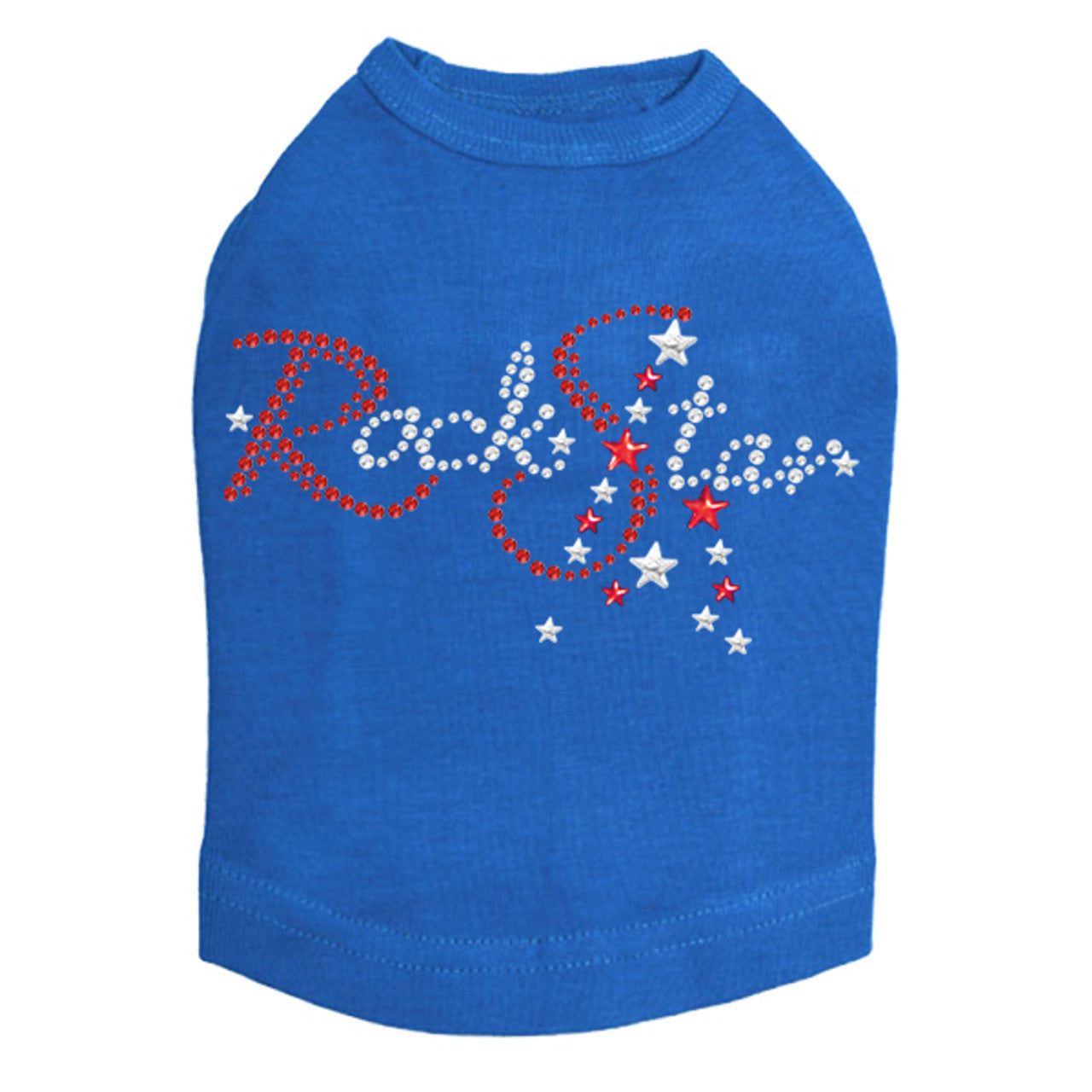 Rock Star (Red - Austrian crystal Rhinestones) - Dog Tank