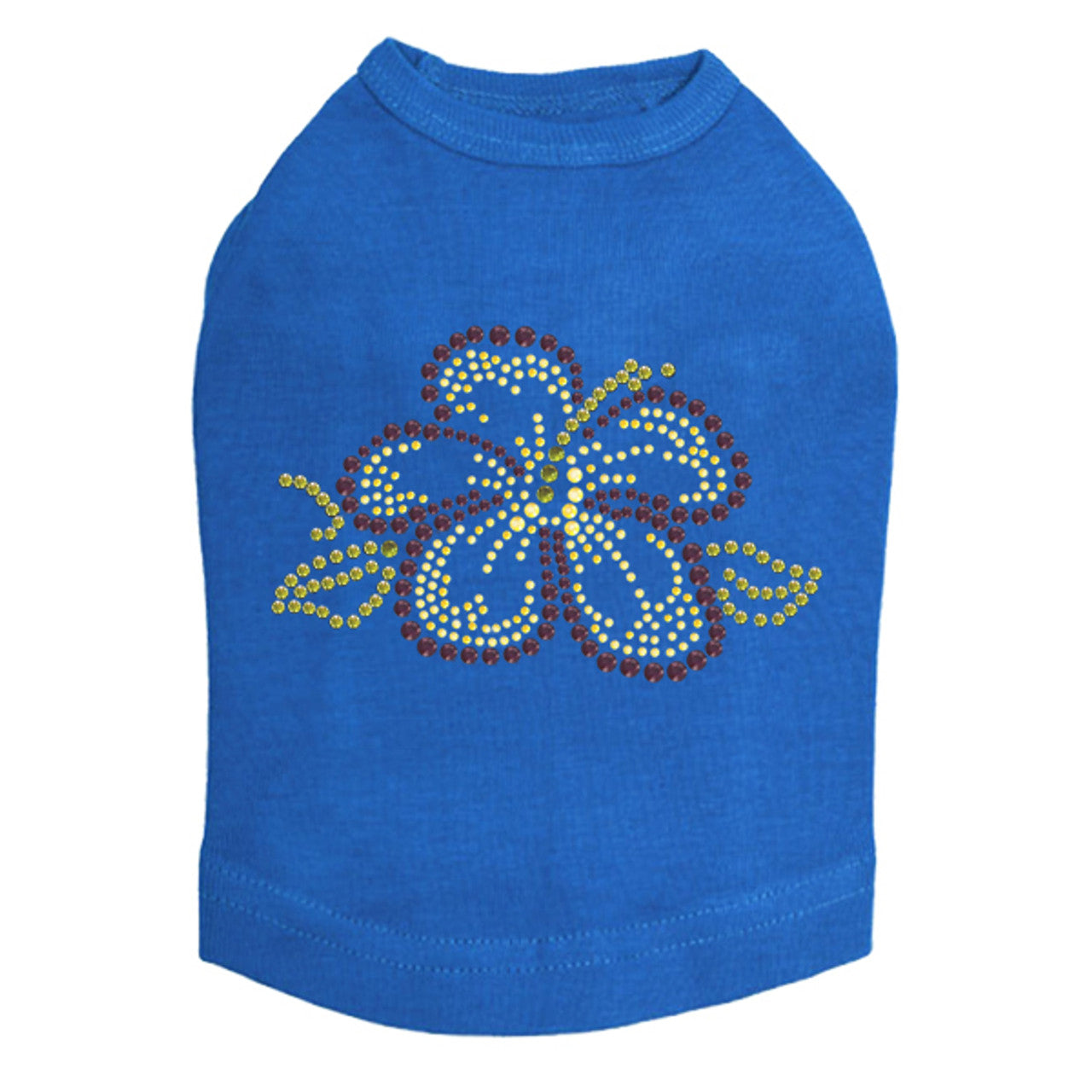 Purple & Yellow Hibiscus - Dog Tank