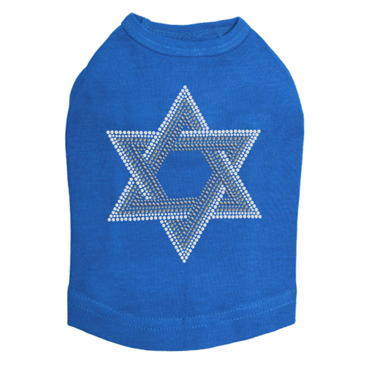 Star of David (Gray and Clear) - Dog Tank