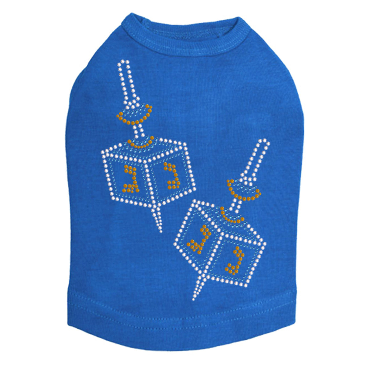 Dreidel - Large (Blue, Silver, & Gold) - Dog Tank