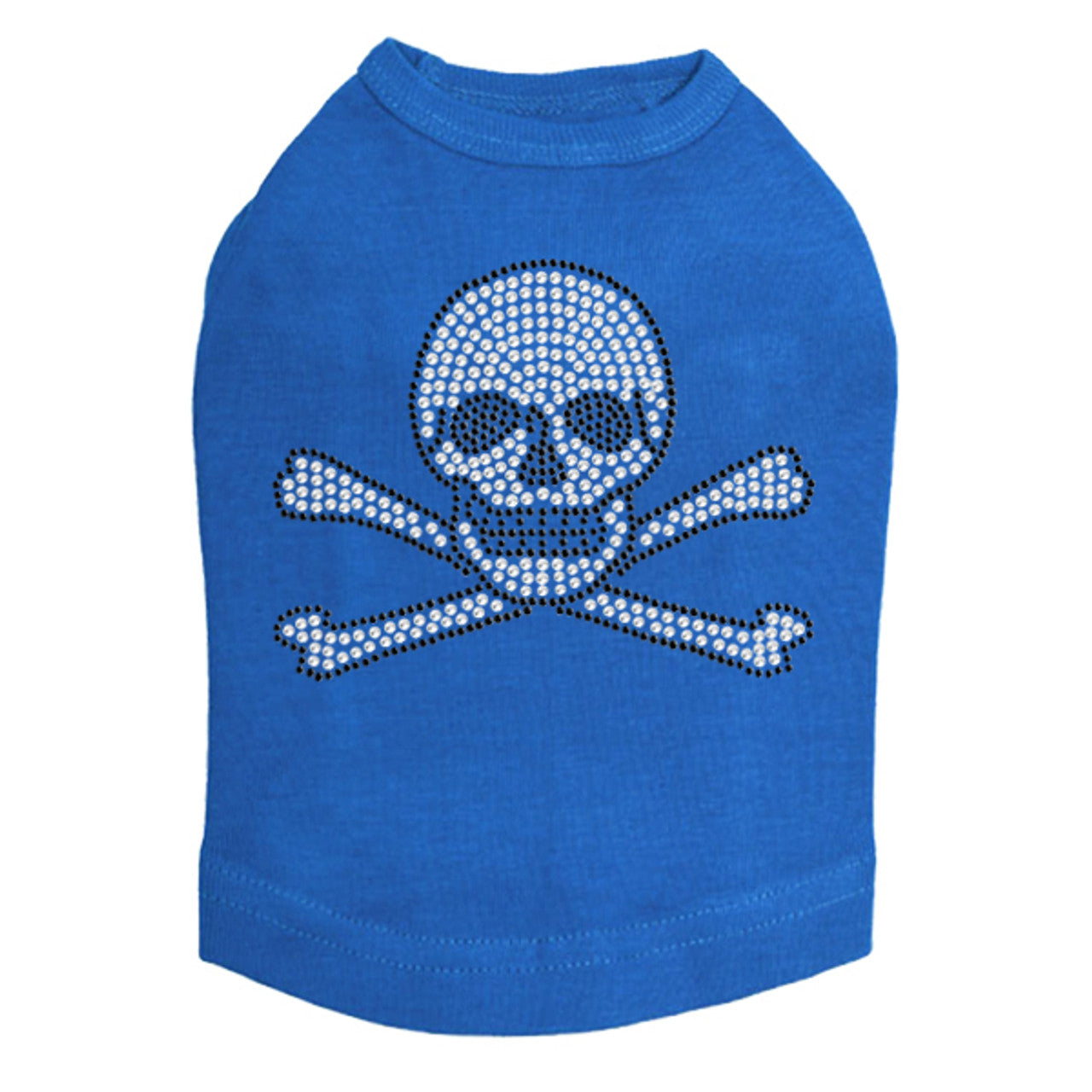 Rhinestone Skull - Dog Tank