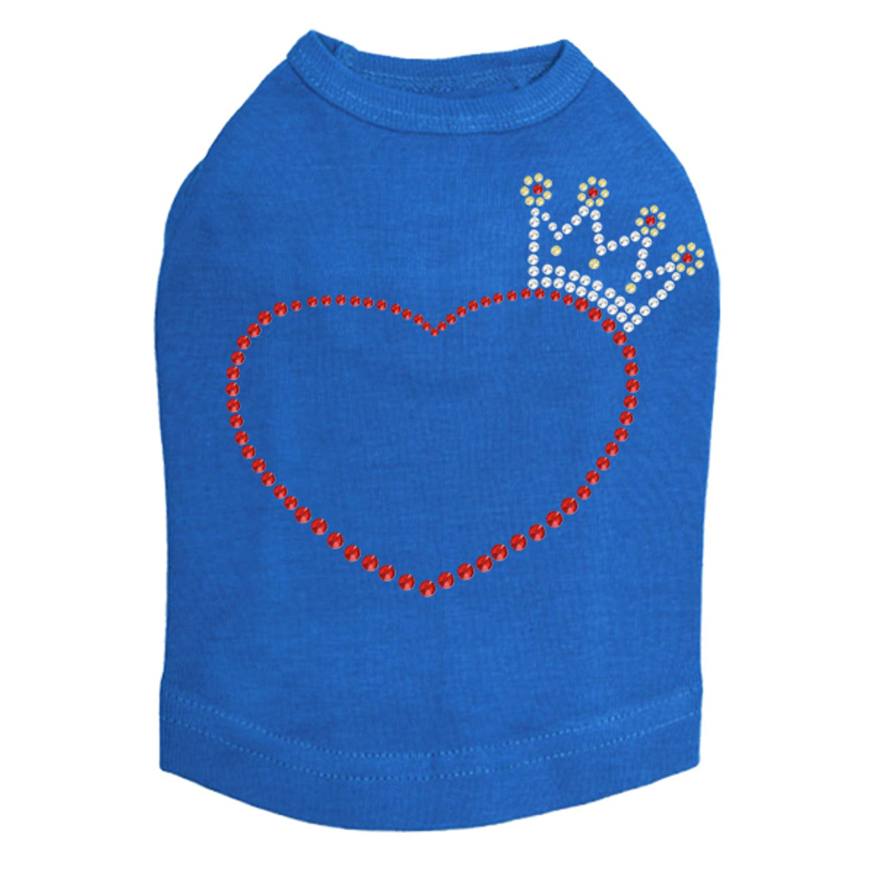 Heart with Crown - Dog Tank
