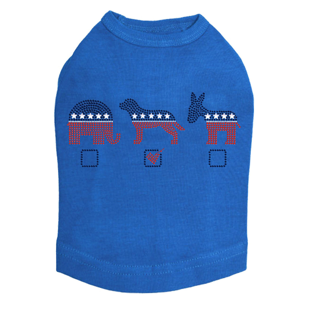 Vote Dog, Elephant, Donkey - Dog Tank