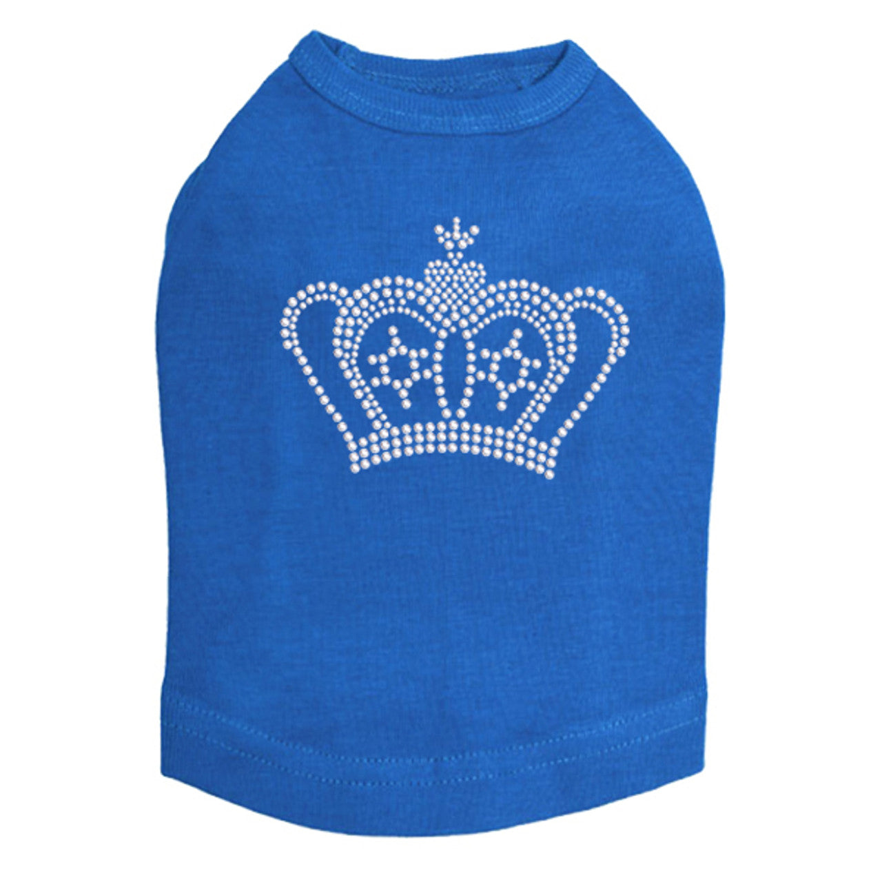 Crown 9 (Silver Rhinestuds) - Dog Tank