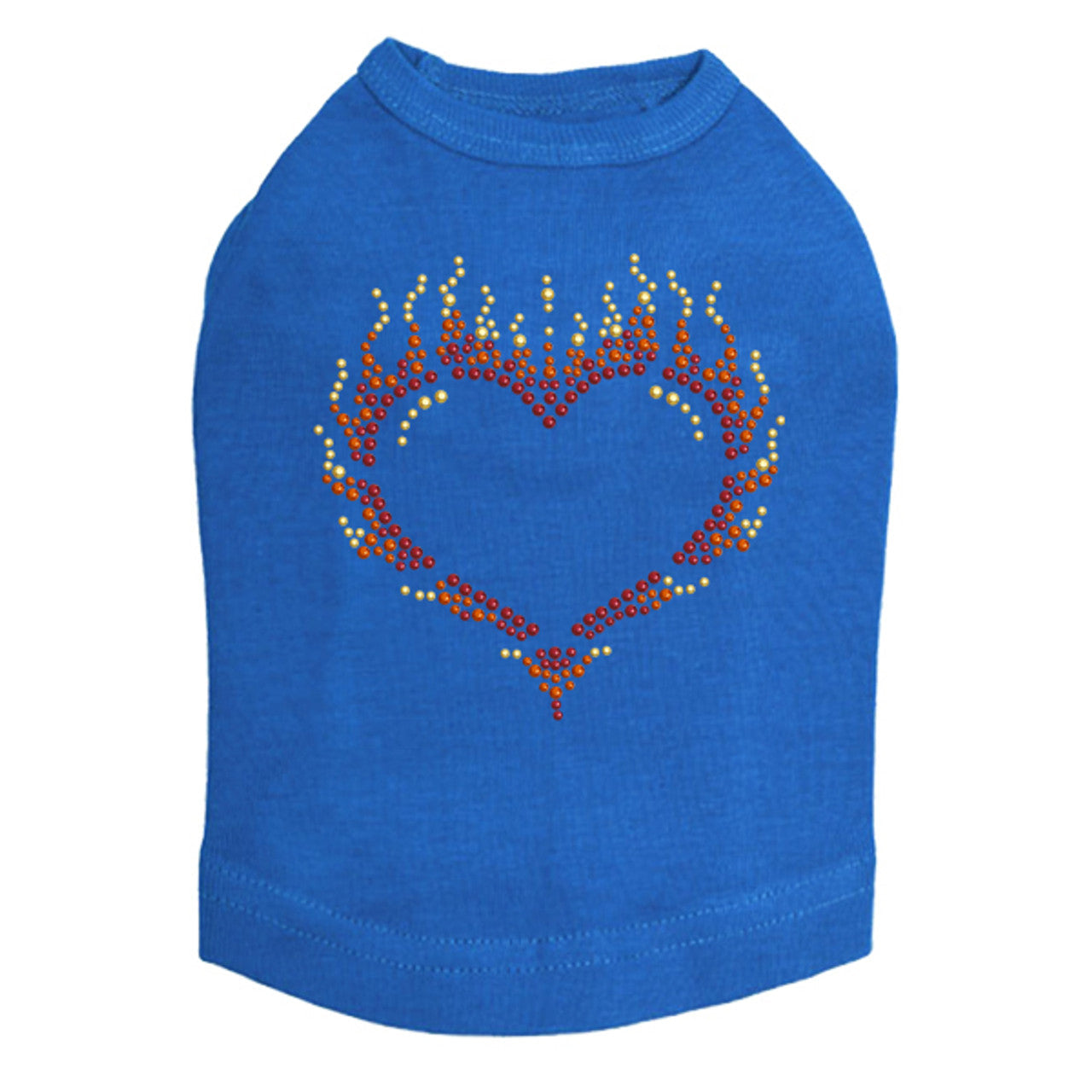 Flame Heart - Dog Tank