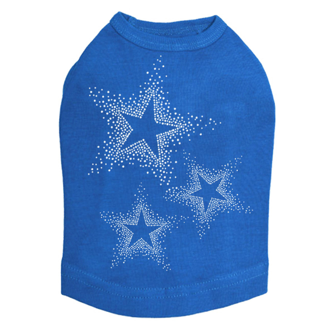 Three Stars (Clear Rhinestones) - Dog Tank