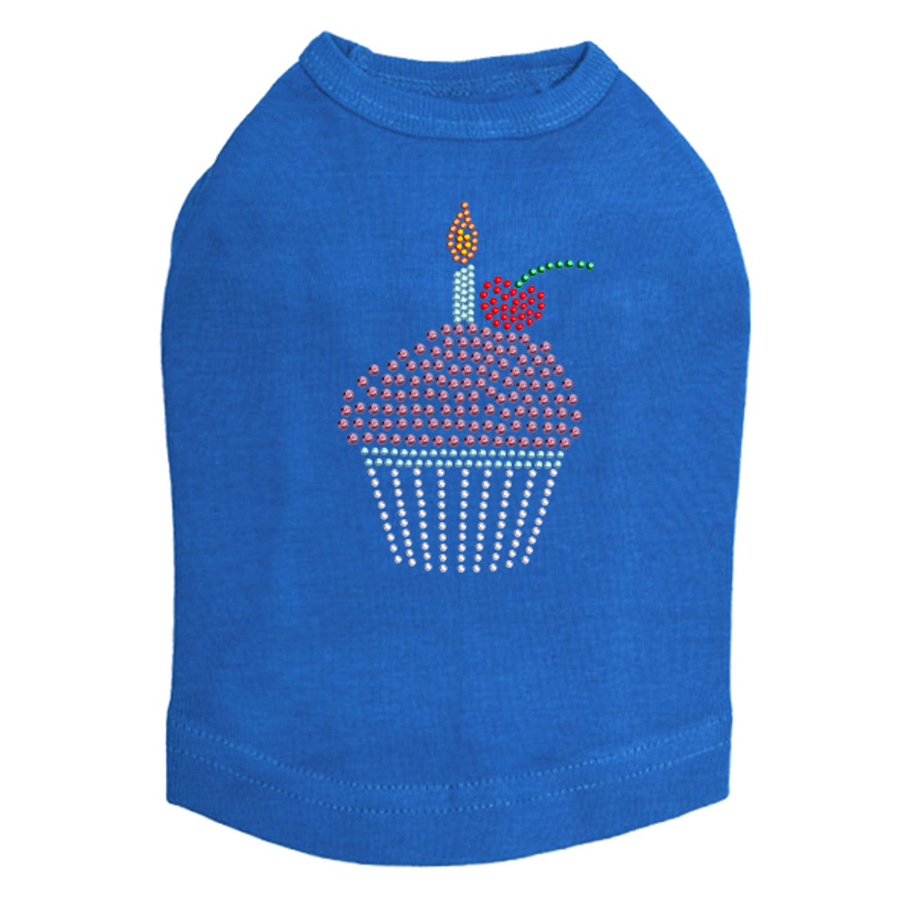 Cupcake with Candle - Dog Tank