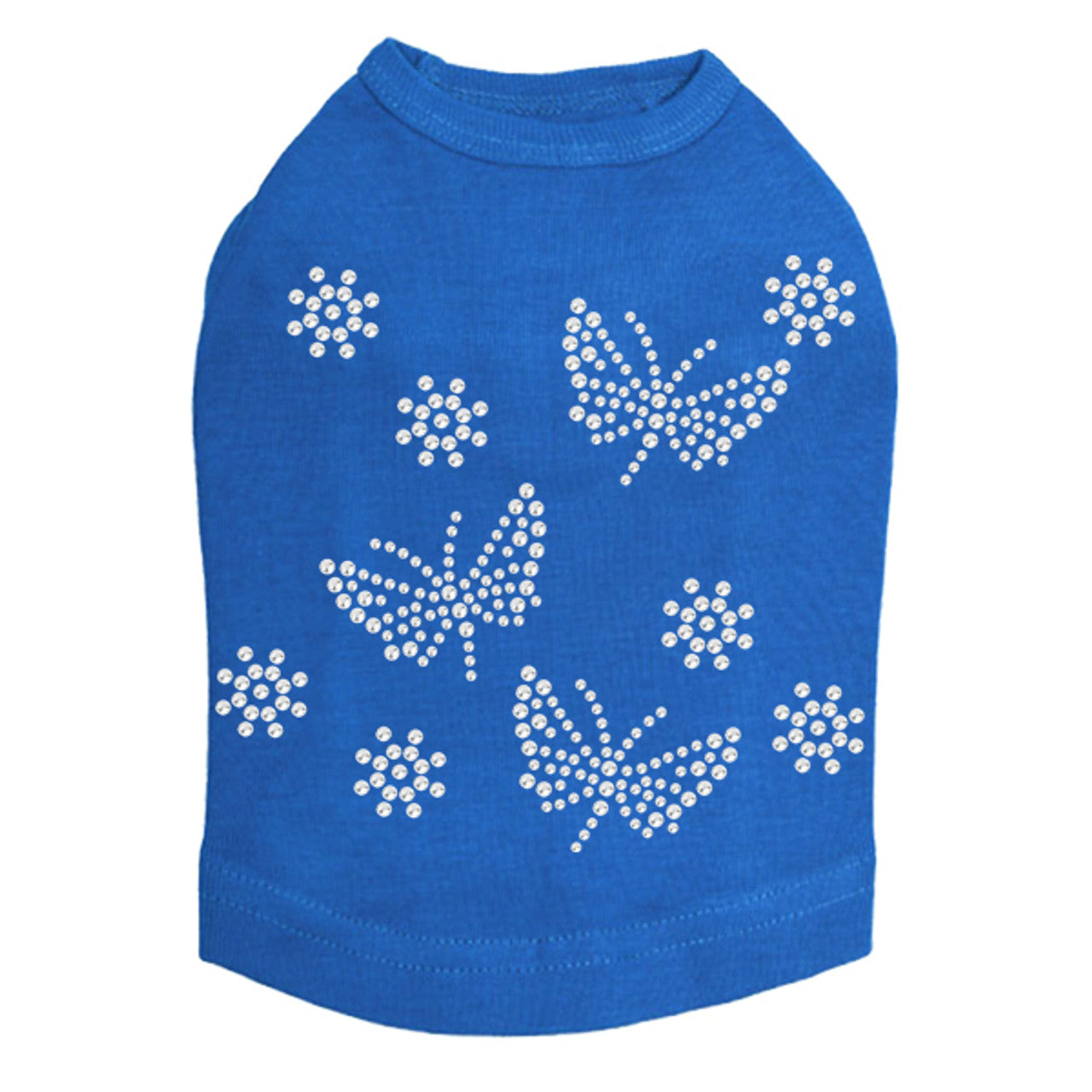 Small Rhinestone Butterflies - Dog Tank