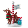Kurt Adler 6.5-Inch Fabrich Rudolph North Pole Table Piece