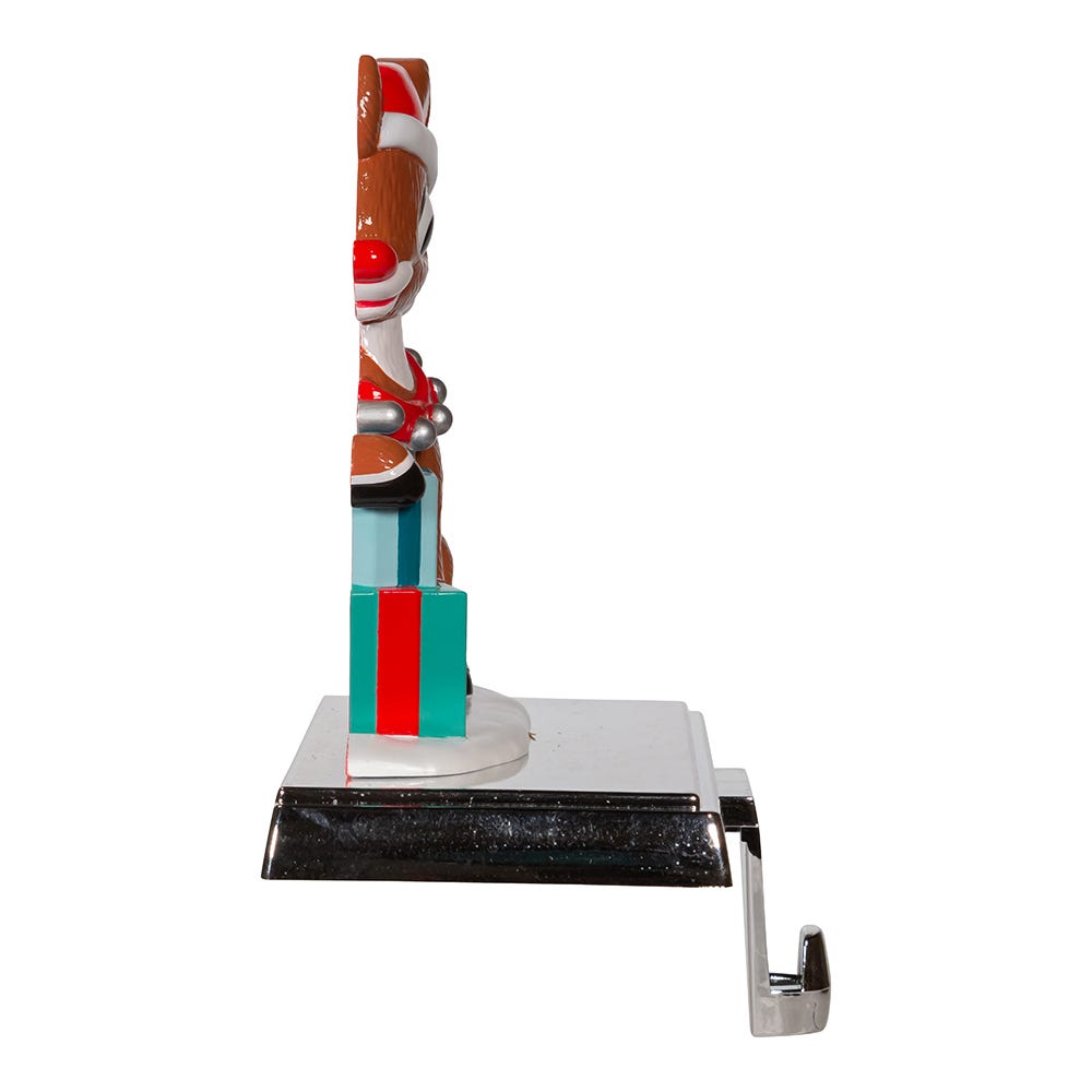 Kurt Adler 6.5-Inch Rudolph with Presents Stocking Holder
