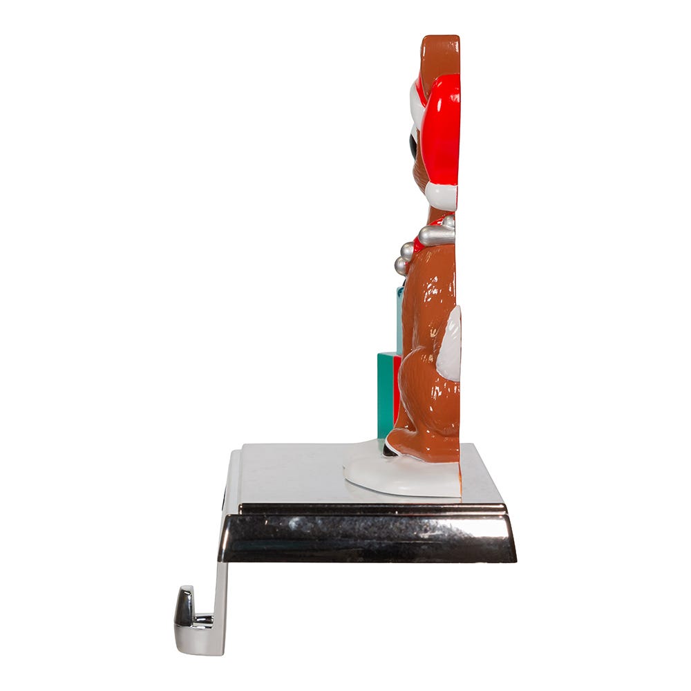 Kurt Adler 6.5-Inch Rudolph with Presents Stocking Holder