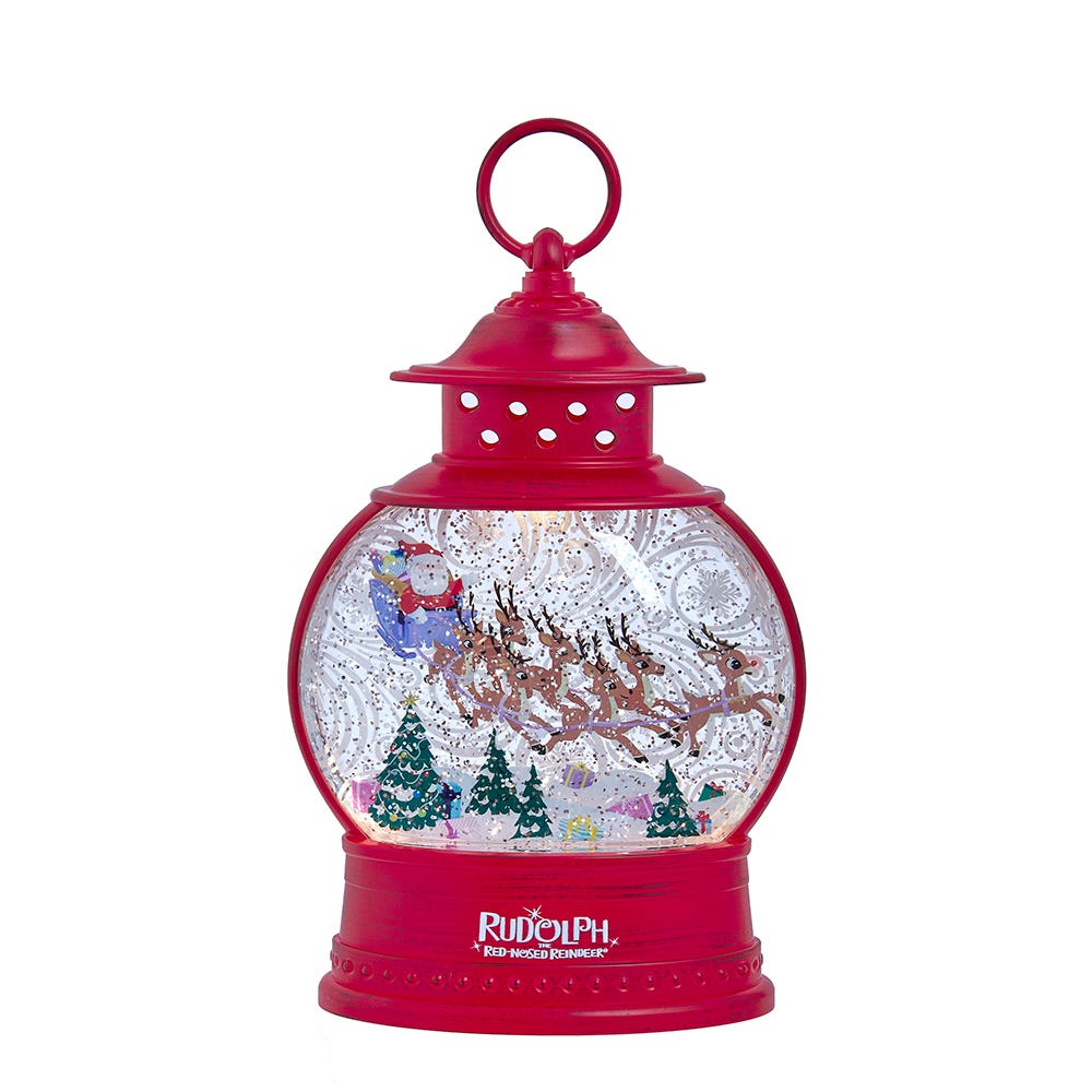 Kurt Adler 10-Inch Battery Operated Rudolph The Red-Nosed Reindeer LED Lighted Lantern