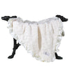 Hello Doggie Baby Ruffle (cream) Satin Silk Dog Blanket