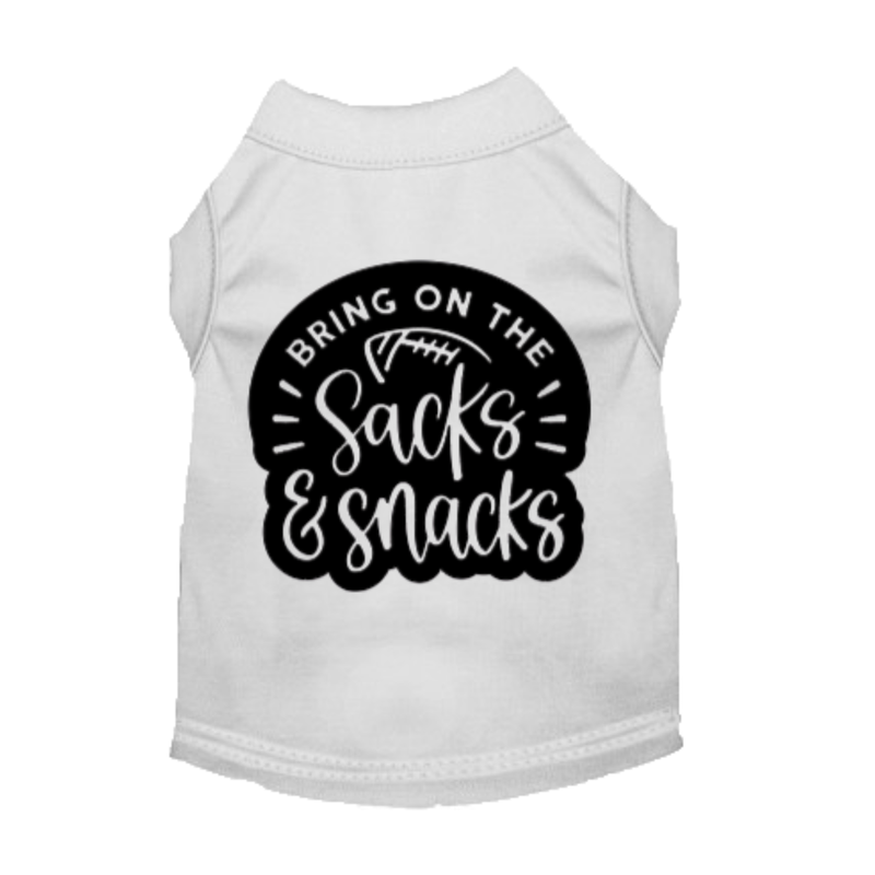 Sacks & Snacks Game-Day Dog Shirt