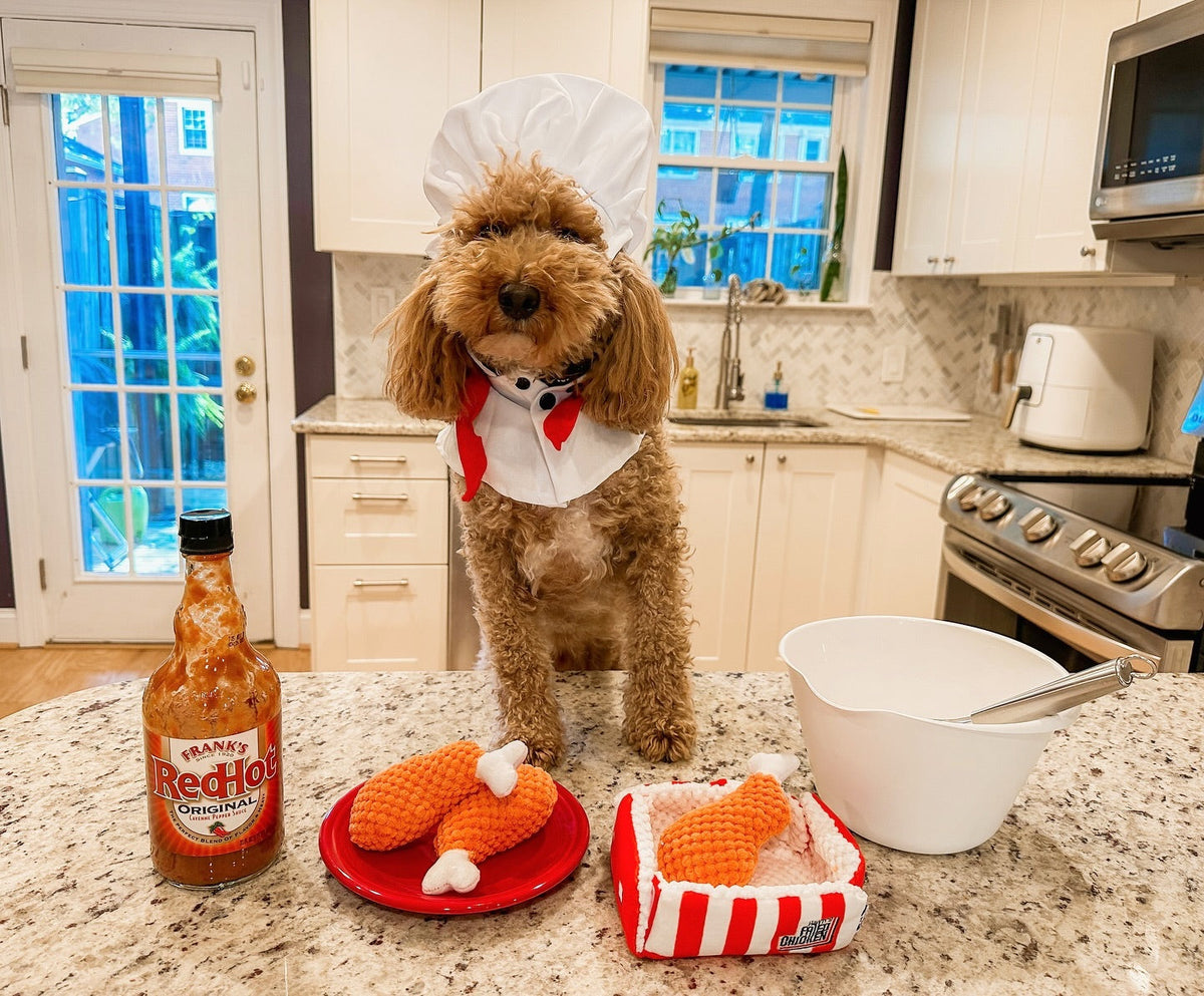 Pawty Fried Chicken Interactive Snuffle Dog Toy