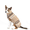 Chilly Dog Sandy Cable Knit Wool Dog Sweater