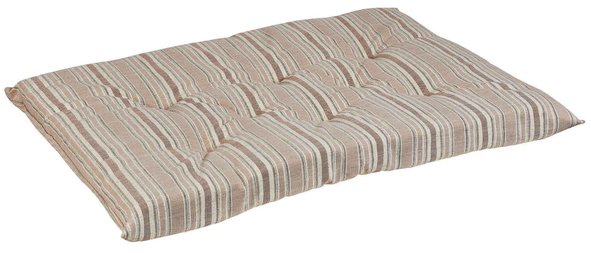 Bowsers Sanibel Stripe Tufted Dog Crate Cushion – Washable Crate and Lounge Comfort