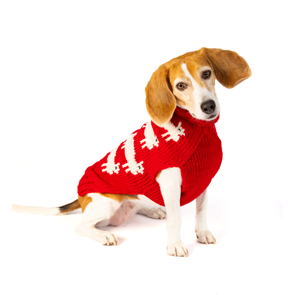 Chilly Dog Black Sheep Wool Dog Sweater