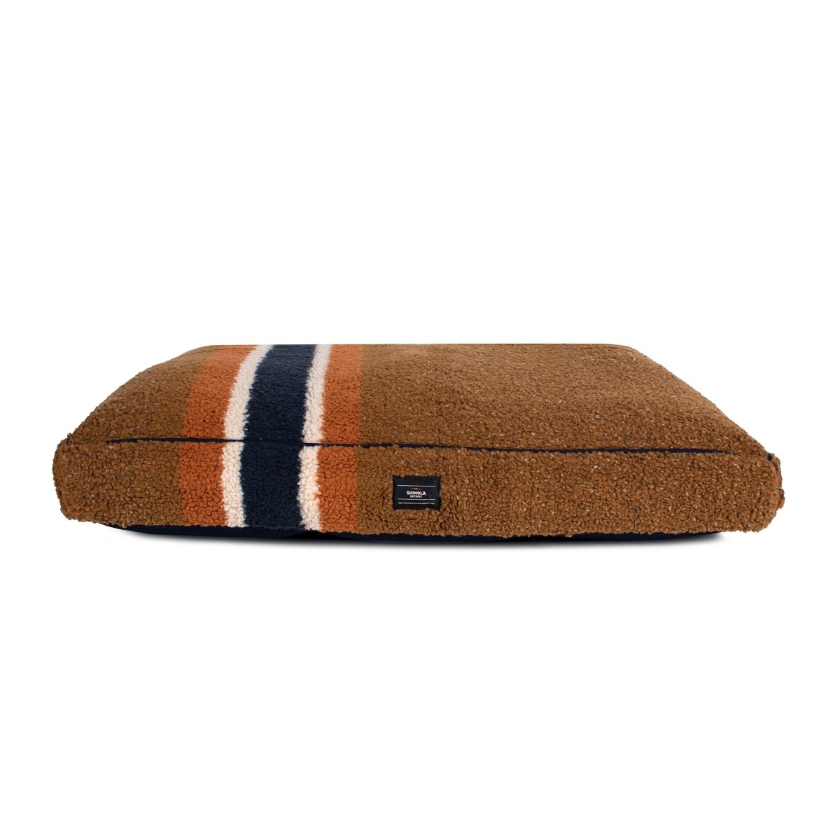 Shinola Brand Stripe Berber Napper Dog Bed premium pet product