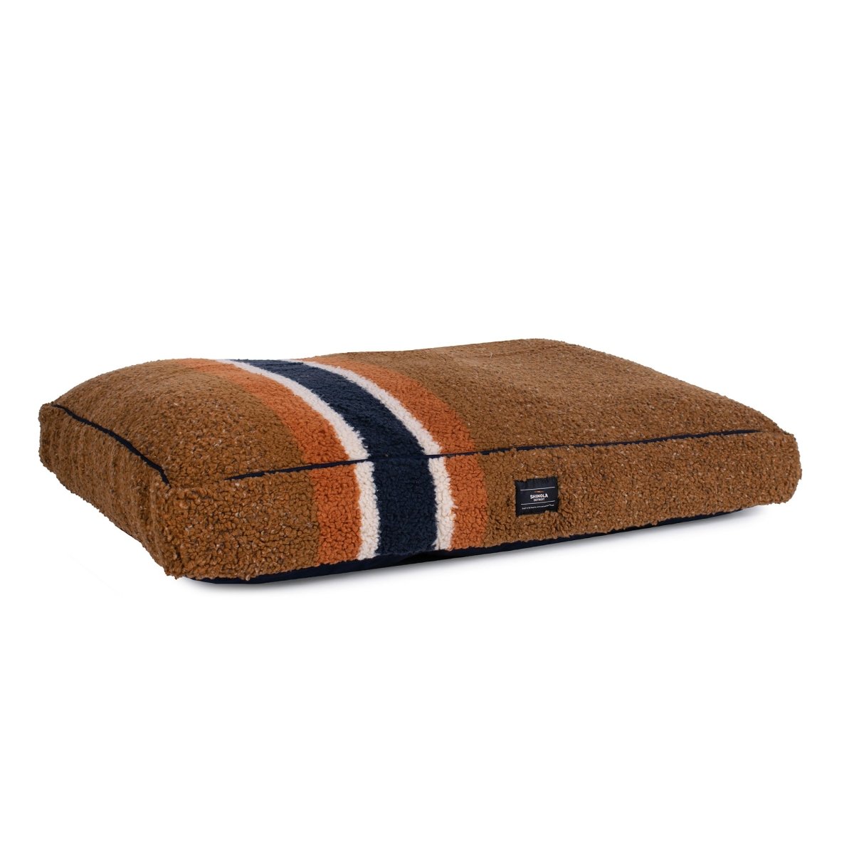 Shinola Brand Stripe Berber Napper Dog Bed premium pet product