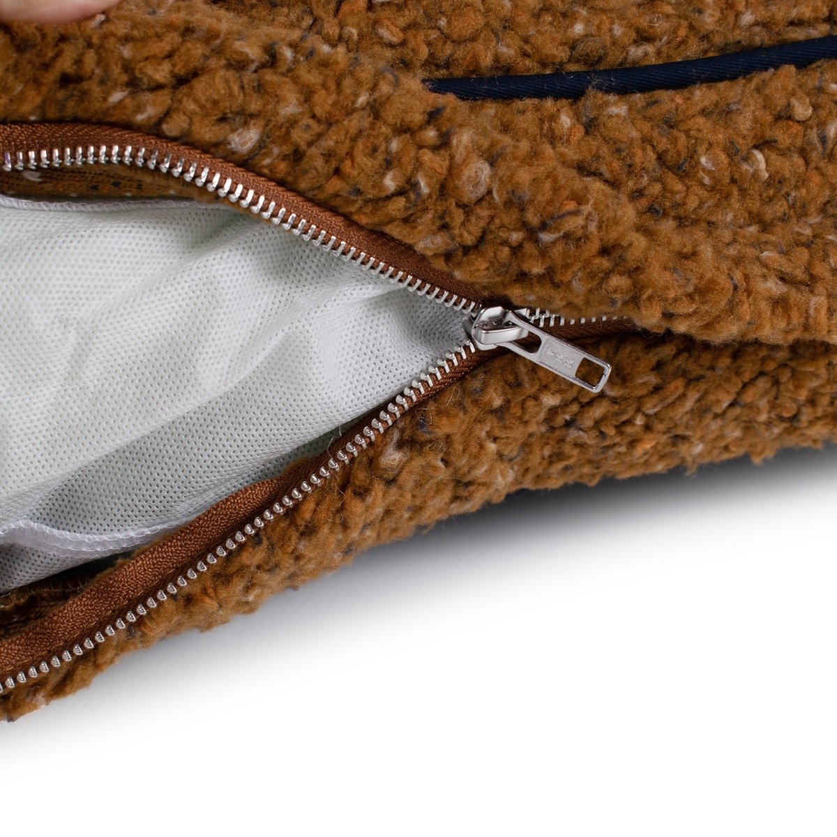 Shinola Brand Stripe Berber Napper Dog Bed premium pet product