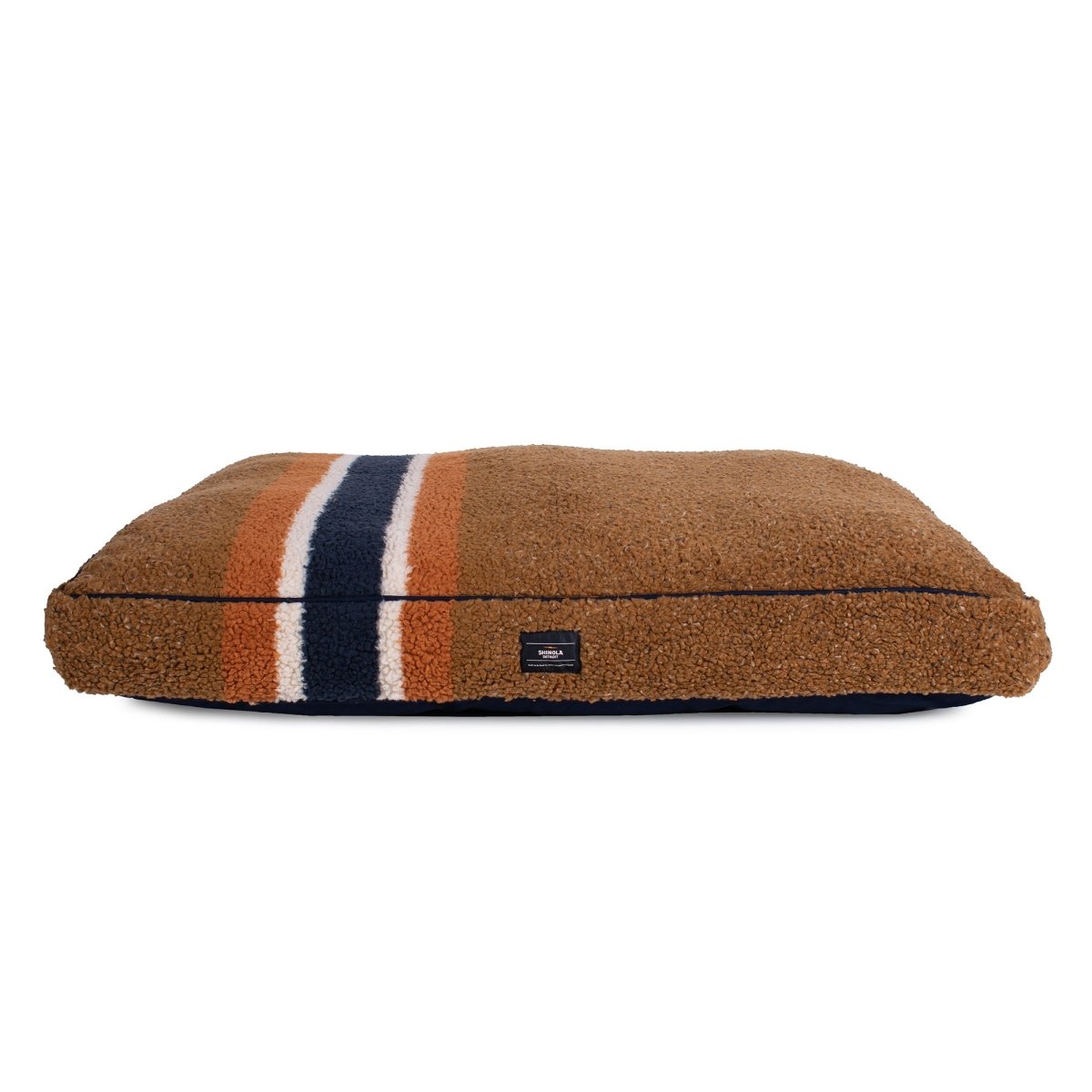 Shinola Brand Stripe Berber Napper Dog Bed premium pet product