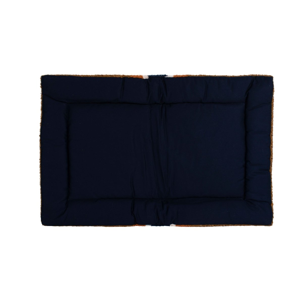 Shinola Brand Stripe Comfort Cushion Berber Dog Bed Rust premium pet product