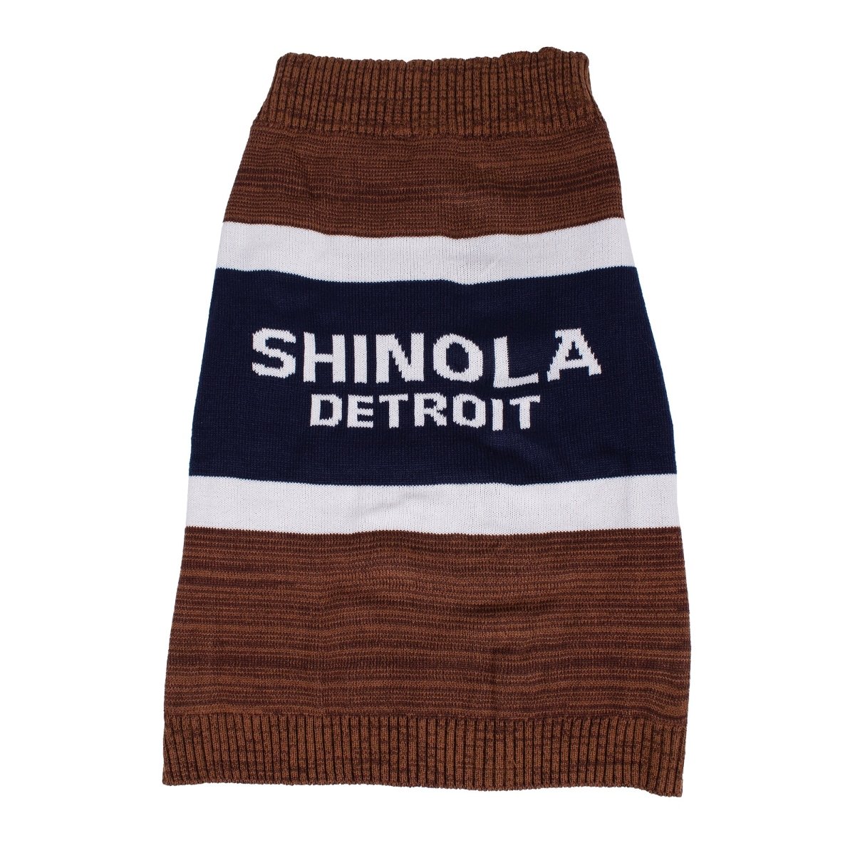 Shinola Brand Stripe Knitted Pet Sweater