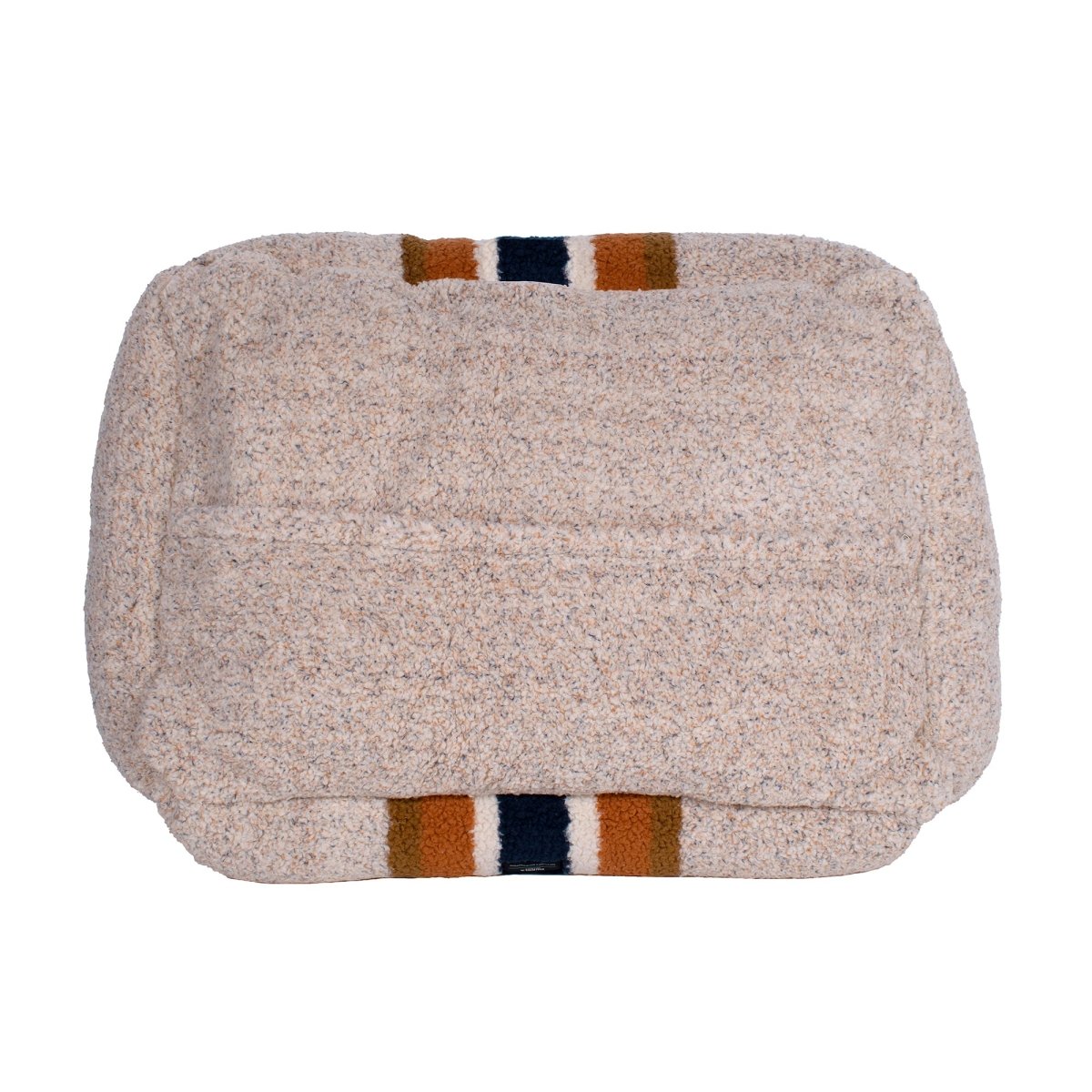 Shinola Brand Stripe Kuddle Berber Dog Bed Oatmeal premium pet product