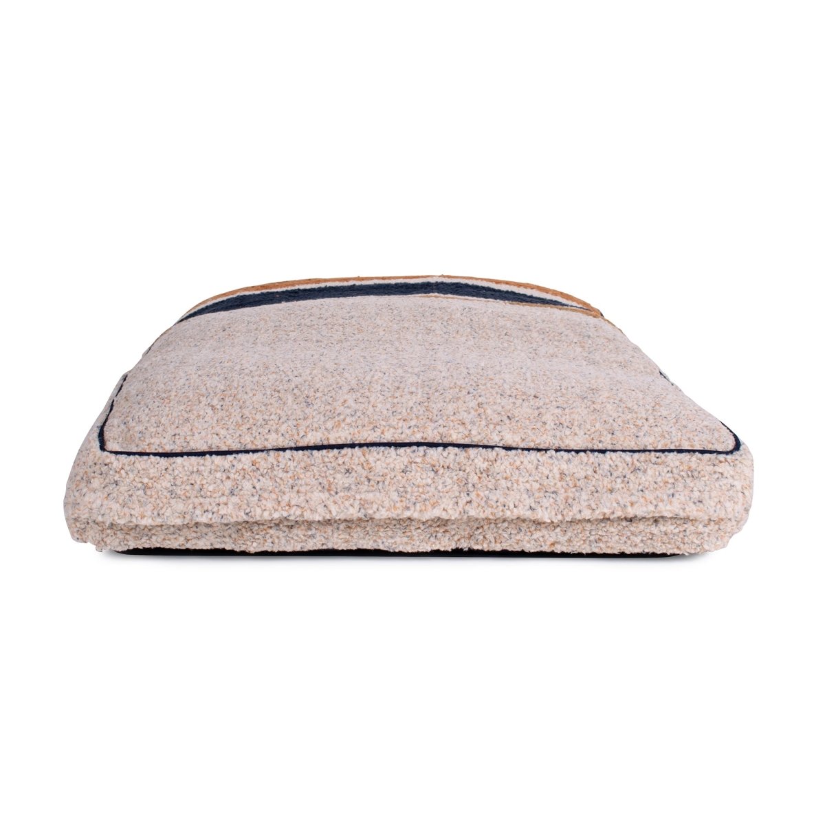 Shinola Brand Stripe Napper Pillow Berber Dog Bed Oatmeal premium pet product