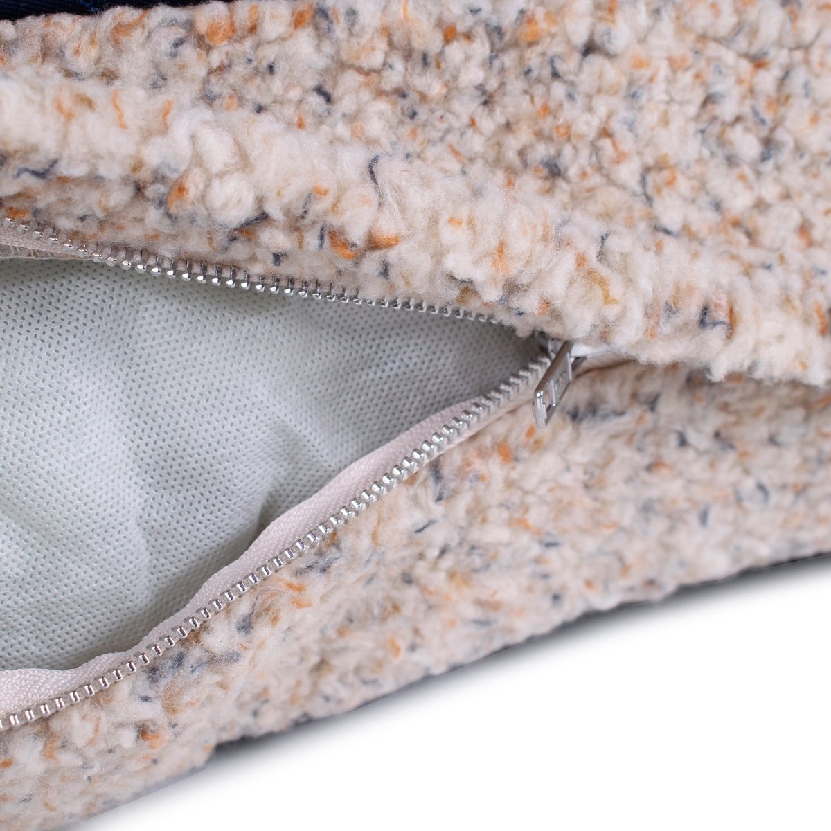 Shinola Brand Stripe Napper Pillow Berber Dog Bed Oatmeal premium pet product