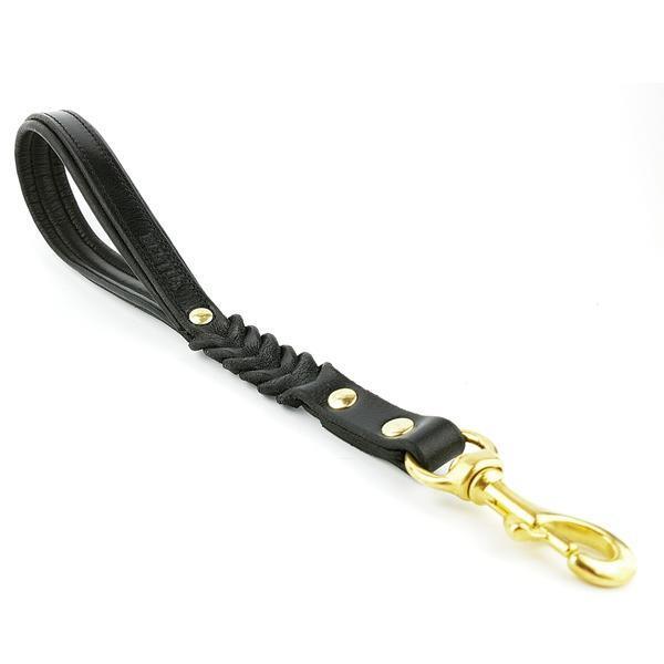 Bestia Short Control Leather Dog Leash