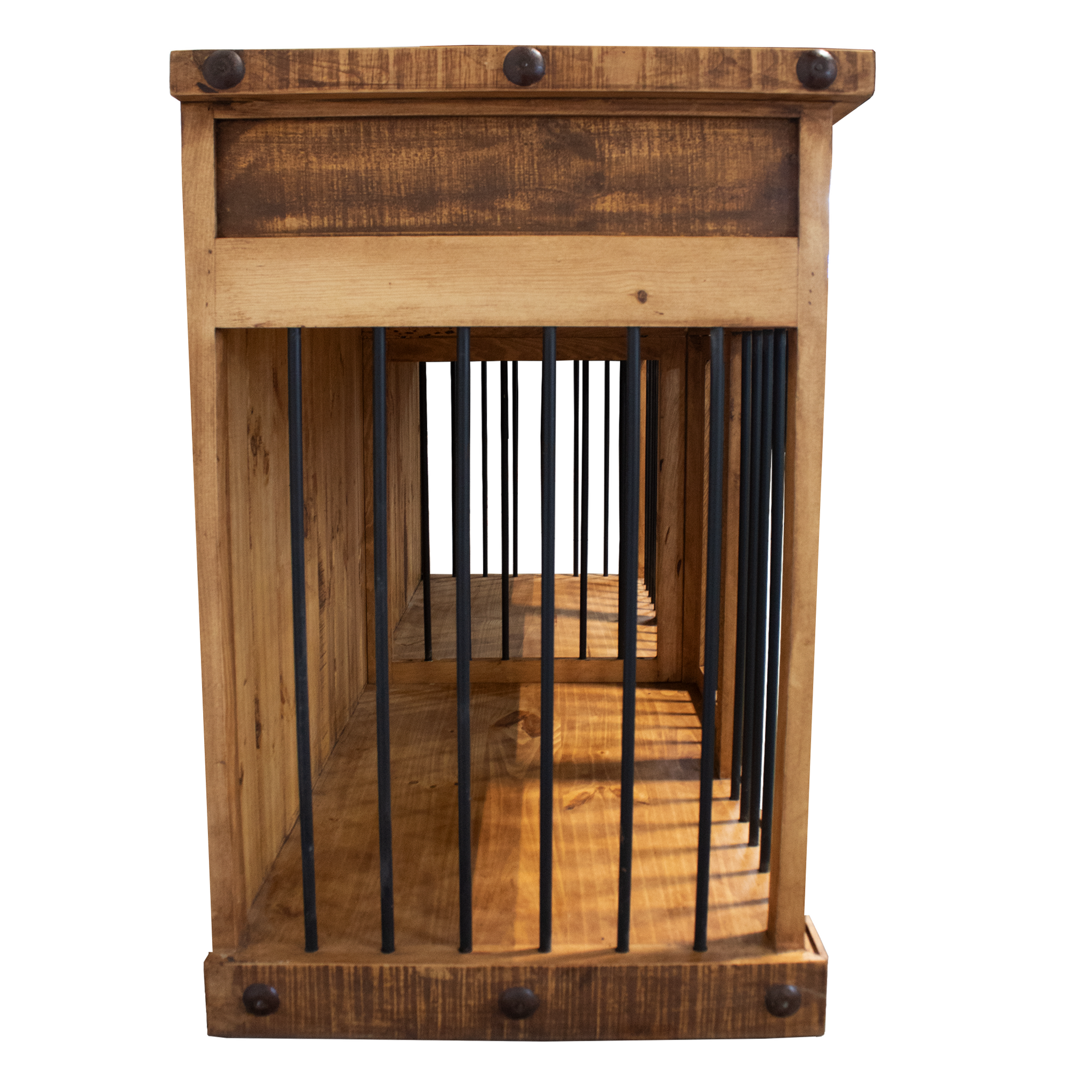 Oasis Large Dog Rustic Wood Kennel in Medium Wax | HT Animal Supply