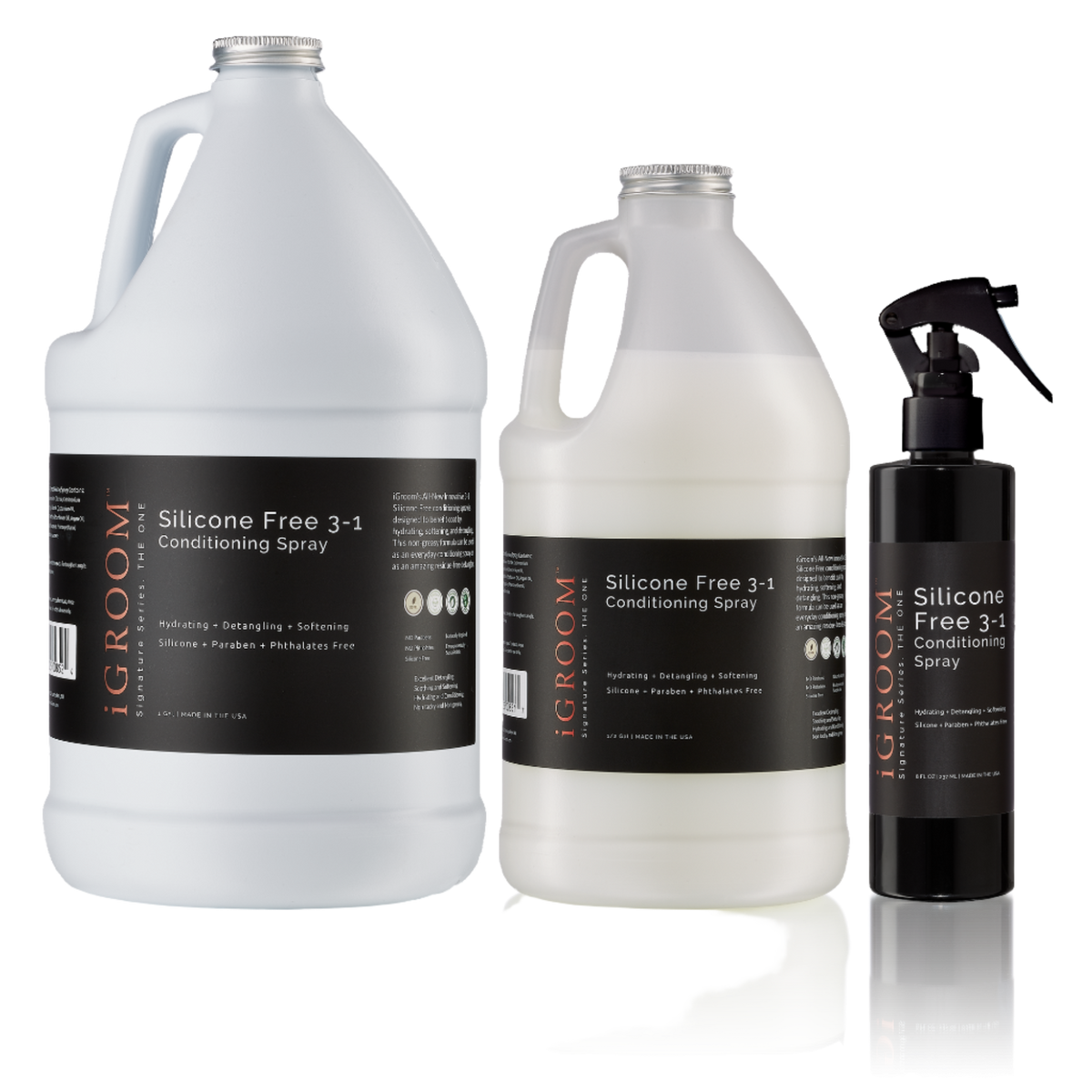 iGroom Dog Silicone Free 3-1 Conditioning/Detangling Spray 8oz