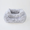 Hello Doggie Bella Faux Fur Silver Dog Bed