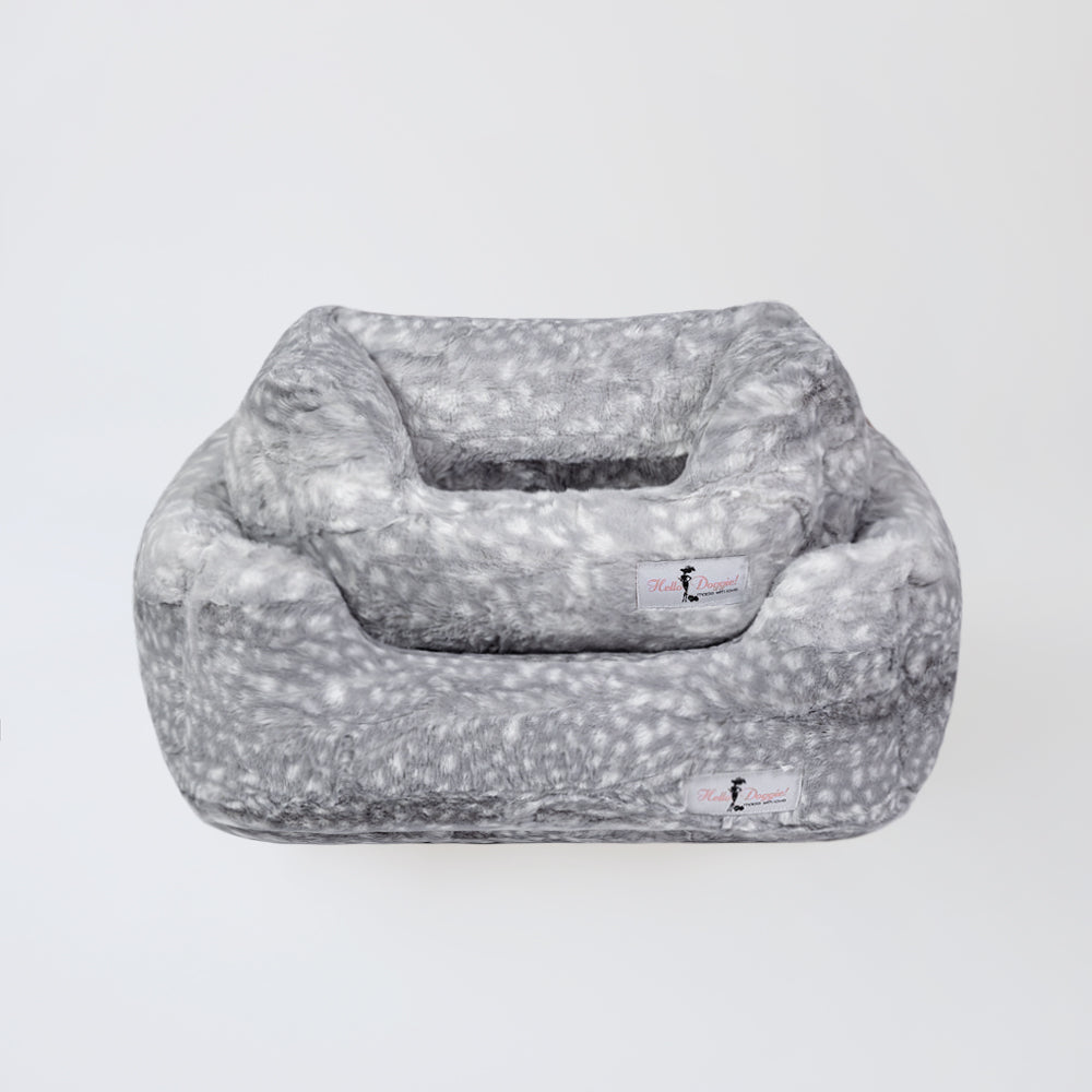 Hello Doggie Cashmere Ultra-Plush Leopard Dog Bed