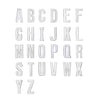 30MM CONFESSION LETTERS SILVER