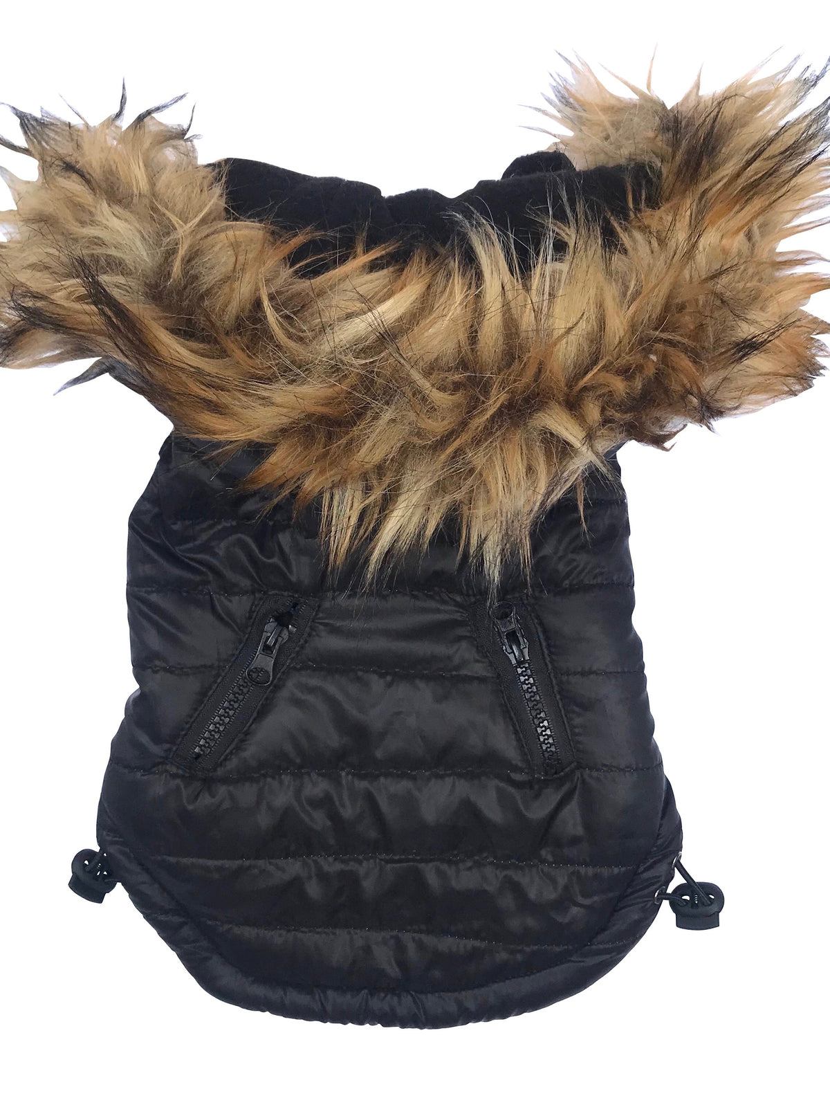 Ski Bunny Puffer with detachable hood, Shiny Black