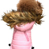 Ski Bunny Puffer with detachable hood, Pretty Pink