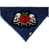 Skulls & Rose Denim Bandana