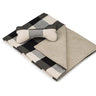 Blanket and Toy Bone- Buffalo Black