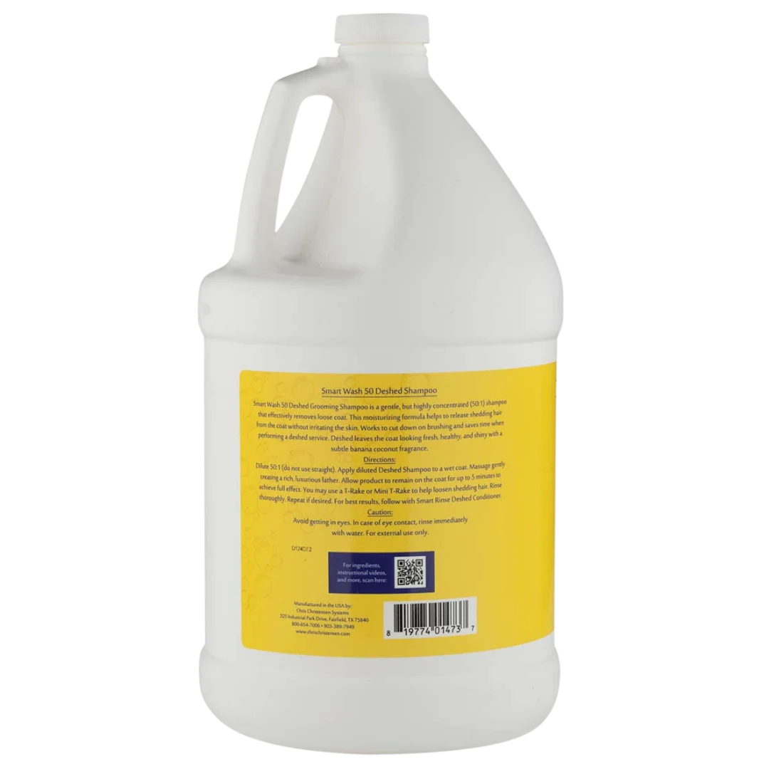 Chris Christensen Dog Smart Wash50 Deshed Shampoo Gallon