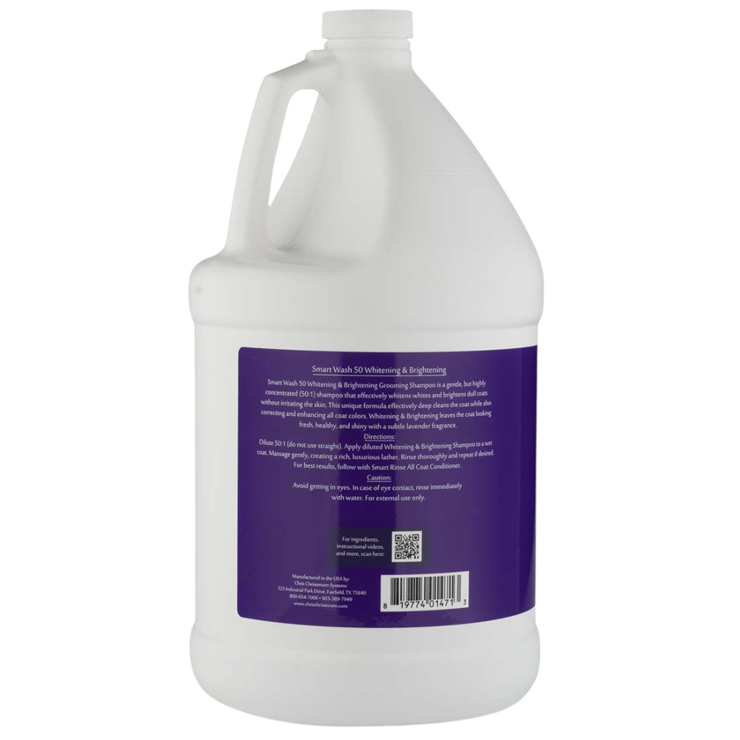Smart Wash 50 Whitening & Brightening Grooming Shampoo Gallon by Chris Christensen