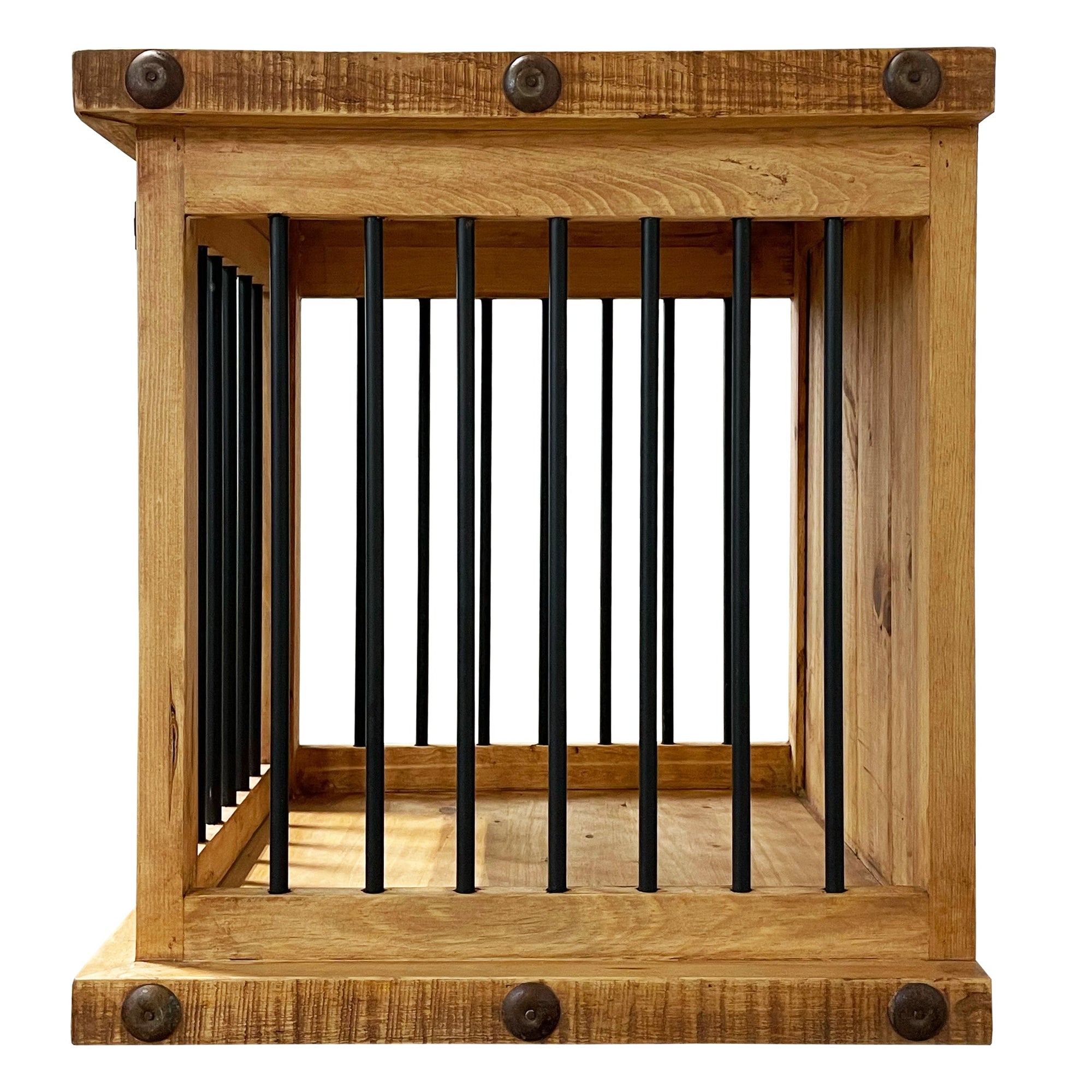 Oasis Small Rustic Dog Wood Kennel in Medium Wax - HT Animal Supply