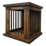 Oasis Small Rustic Dog Wood Kennel in Dark Wax