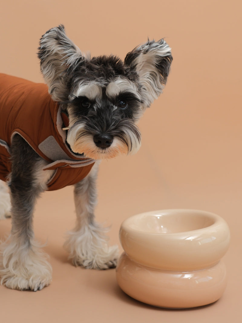 Souffle Pet Bowl-Cream Beige