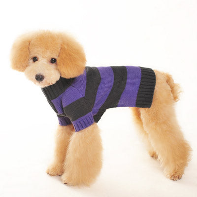 DOGO Sporty Stripe Dog Sweater