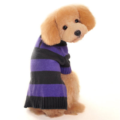 DOGO Sporty Stripe Dog Sweater